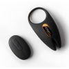 Svakom Winni 2 Silicone App Compatible Cock Ring with Remote - Black/Gold
