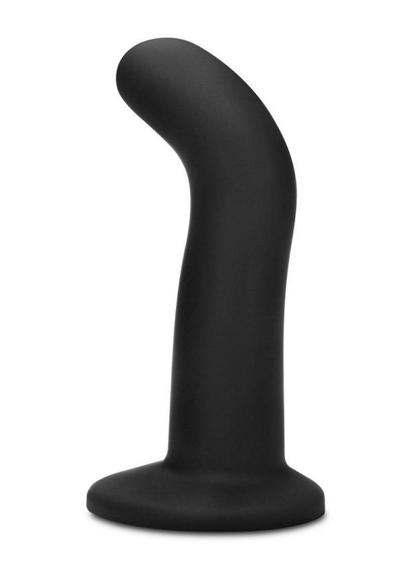 WhipSmart Remote Control Rechargeable Silicone G-Spot/P-Spot Dildo 5.5in - Black