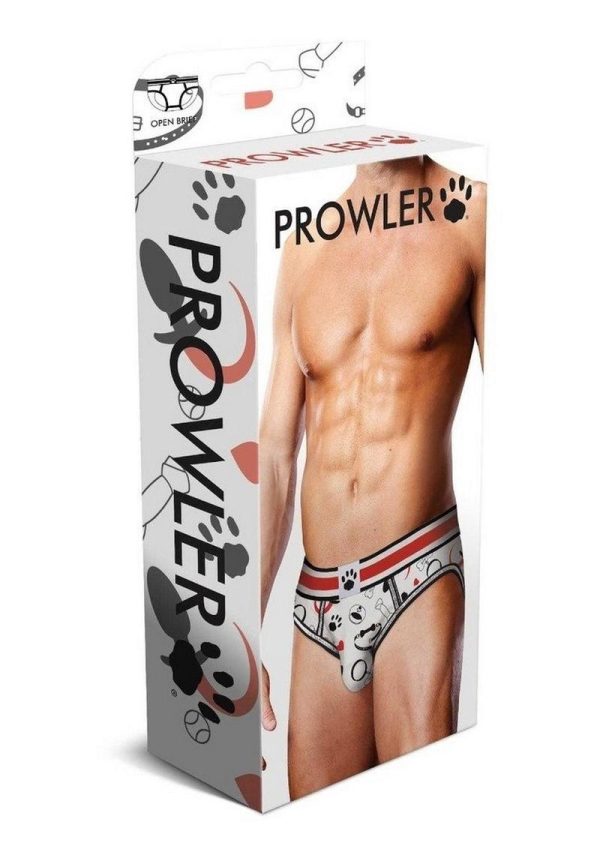 Prowler Spring/Summer 2023 Puppie Print Open Brief - Large - White/Black