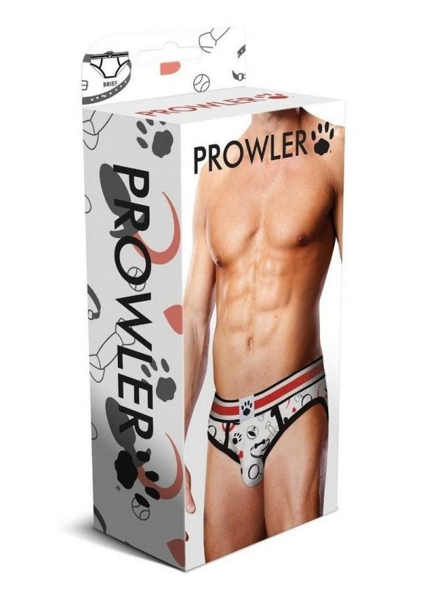 Prowler Spring/Summer 2023 Puppie Print Brief - Small - White/Black