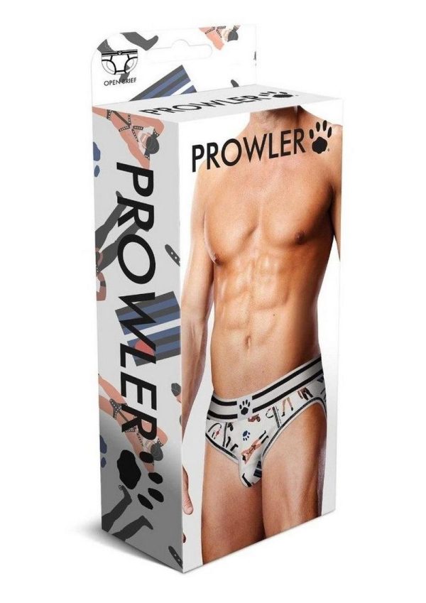 Prowler Spring/Summer 2023 Leather Pride Open Brief - Small - White/Black