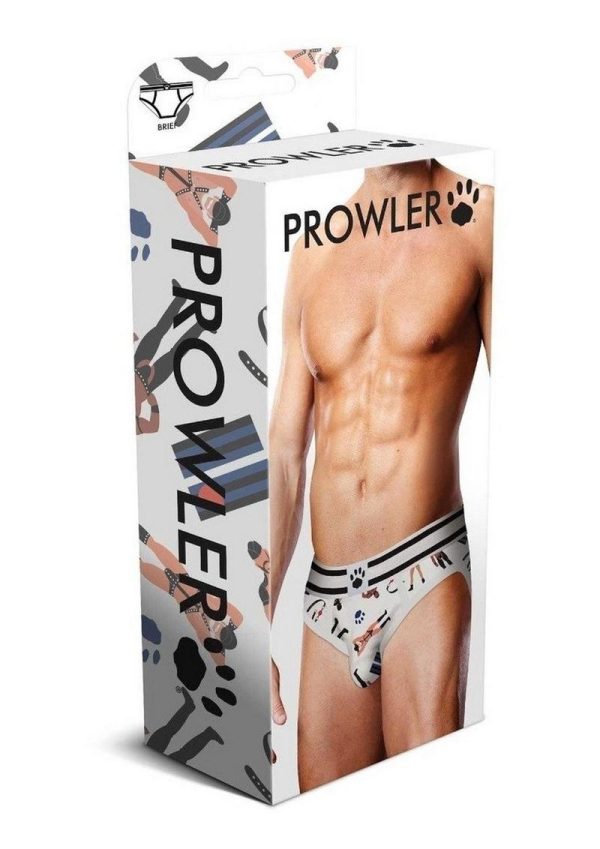 Prowler Spring/Summer 2023 Leather Pride Brief - Medium - White/Black