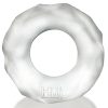 Hunkyjunk Fractal Tactile Cockring - Clear Ice