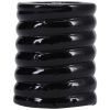 Rock Solid The Cage Textured Cock Ring - Black