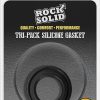 Rock Solid Tri-Pack Silicone Gasket Cock Ring - Black