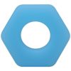 Rock Solid The Cog Silicone Cock Ring - Blue