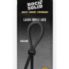 Rock Solid The Lasso Single Lock Adjustable Silicone Cock Ring - Black