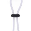 Rock Solid Lasso Double Lock Adjustable Silicone Cock Ring - White