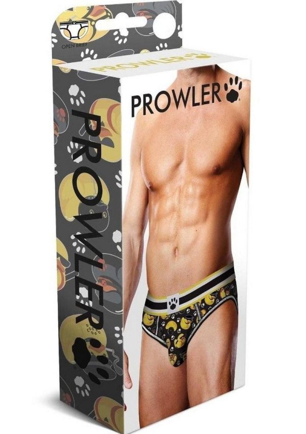 Prowler Spring/Summer 2023 BDSM Rubber Ducks Open Brief - XLarge - Black/Yellow