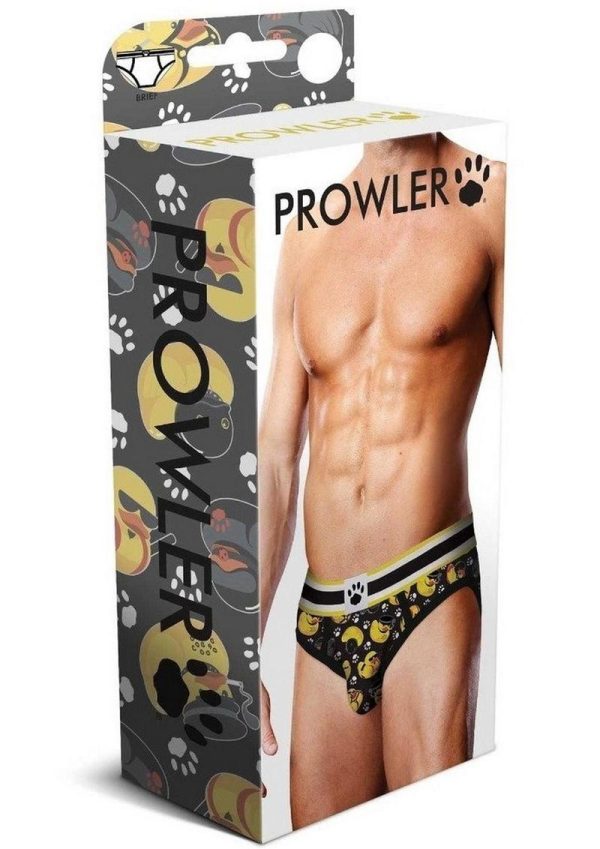 Prowler Spring/Summer 2023 BDSM Rubber Ducks Brief - Small - Black/Yellow