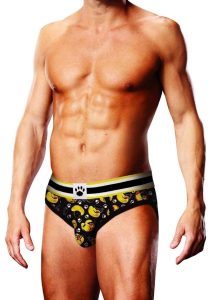 Prowler Spring/Summer 2023 BDSM Rubber Ducks Brief - Medium - Black/Yellow