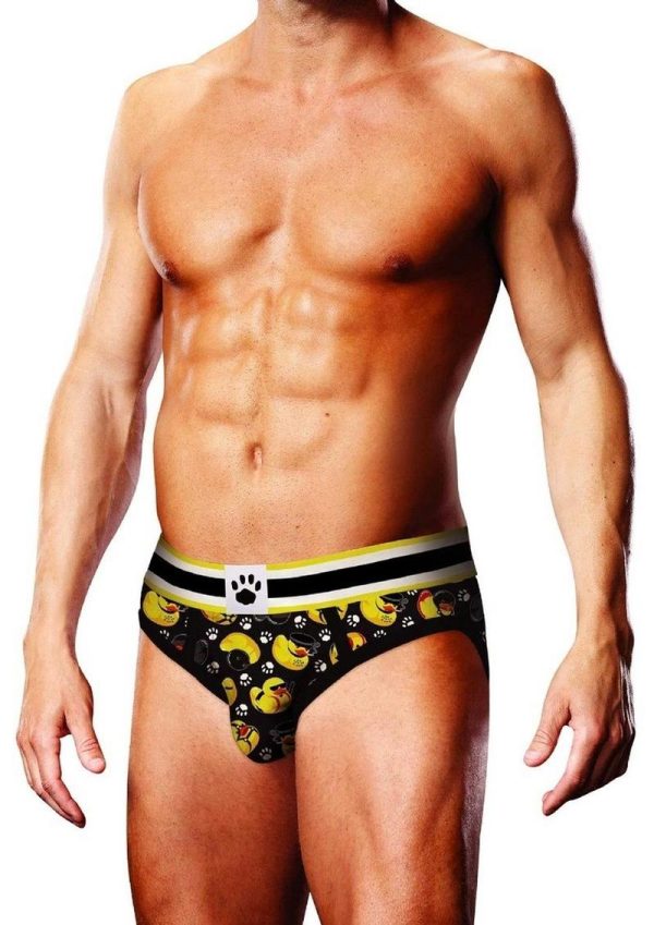 Prowler Spring/Summer 2023 BDSM Rubber Ducks Brief - XXLarge - Black/Yellow