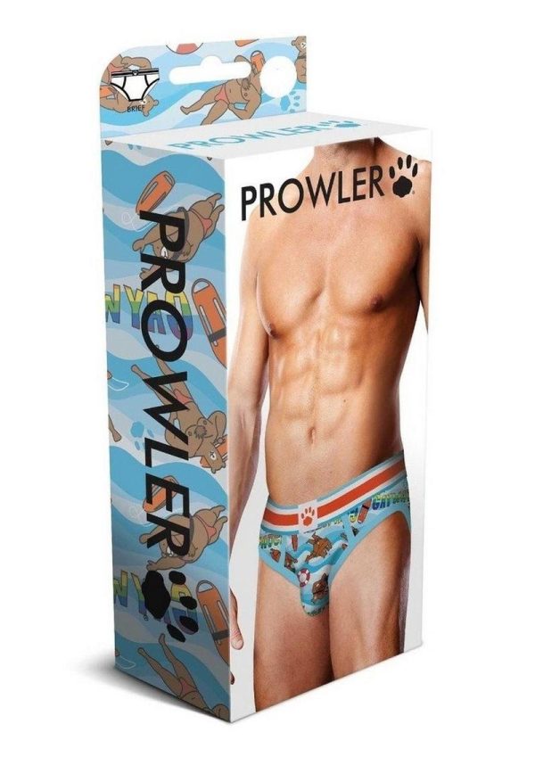 Prowler Spring/Summer 2023 Gaywatch Bears Brief - Large - Blue/Orange