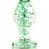 Ouch! Glass Butt Plug Glow in the Dark - Small - Green