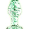 Ouch! Glass Butt Plug Glow in the Dark - Large - Green