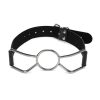 ME YOU US Spider Gag 1 PU Leather and Metal Adjustable Strap Gag - Black
