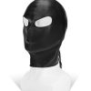 ME YOU US Hood with Eyes PU Leather Bondage Hood - Black