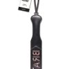 Sex and Mischief Brat Paddle - Black/Rose Gold