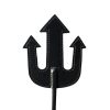 Rouge Devil Leather Riding Crop - Black