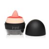 Lickgasms Lady Licker 10X Rechargeable Silicone Clitoral Stimulator - Black/Vanilla