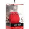 Bloomgasm Double Tease Rose 10X Rechargeable Silicone Sucking and Licking Stimulator - Red