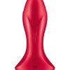 Satisfyer Rotator Plug 1+ Silicone Vibrating Anal Stimulator - Red