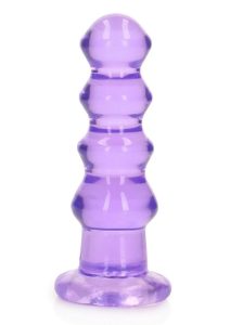 RealRock Curvy Dildo or Butt Plug 5.5in - Purple