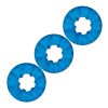 Blue Line Ribbed Rider Cock Ring (3 Pack) - Blue