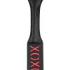 Ouch! Leather Paddle XOXO - Black