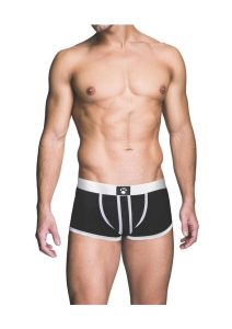 Prowler Red Ass-Less Trunk - Large - White/Black