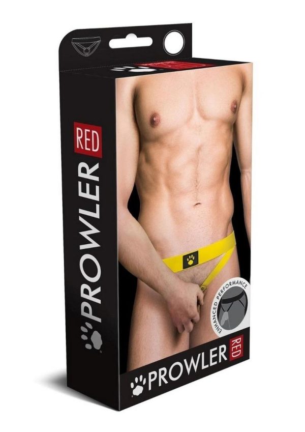 Prowler Red Ass-Less Cock Ring - XXLarge - Yellow