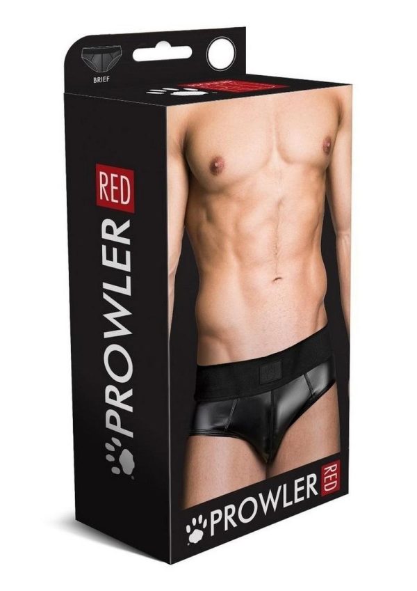 Prowler Red Wetlook Brief - XXLarge - Black