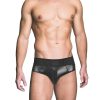 Prowler Red Wetlook Ass-Less Brief - XXLarge - Black
