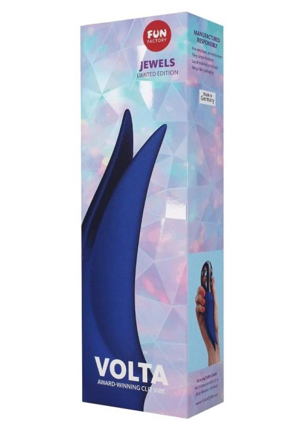 Volta Silicone Vibrator - Sapphire Blue