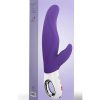Lady Bi Silicone Dual Action Vibrator - Violet