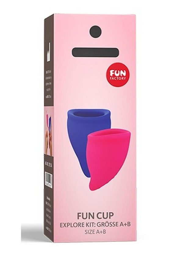 Explore Kit Silicone Menstrual Cup Set - A/B - Pink/Ultramarine