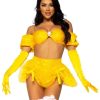 High Waist Panty with Ribbon Pick-Up Skirt