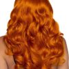 Leg Avenue Misfit Long Wavy Bang Wig - O/S - Ginger