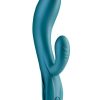 Royals Regent Rechargeable Silicone Rabbit Vibrator - Green