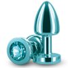 Rear Assets Aluminum Anal Plug - Petite - Teal
