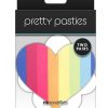 Pretty Pasties Pride Heart and Flower - Rainbow