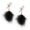 Bound Nipple Clamps F1 - Rose Gold/Black