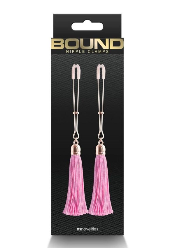 Bound Nipple Clamps T1 - Rose Gold/Pink