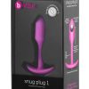 B-Vibe Snug Plug 1 Silicone Weighted Butt Plug - Fucshia