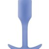 B-Vibe Snug Plug 1 Silicone Weighted Butt Plug - Violet