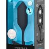 B-Vibe Snug Plug 4 Silicone Weighted Anal Plug - Black