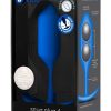 B-Vibe Snug Plug 4 Silicone Weighted Anal Plug - Navy