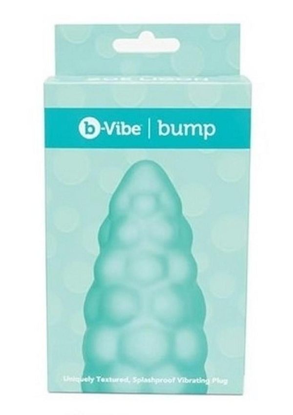 B-Vibe Bump Textured Rechargeable Silicone Anal Plug - Mint Green