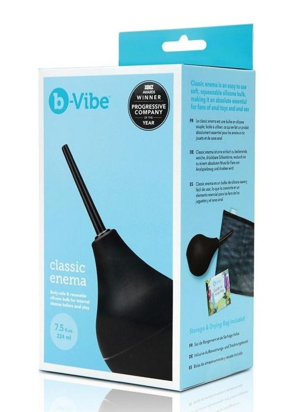 B-Vibe Classic Enema - Black