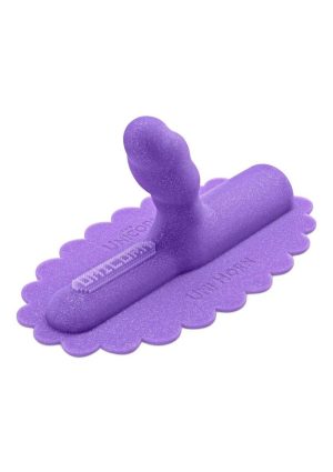 Cowgirl Unicorn Uni Horn Silicone Attachment - Purple